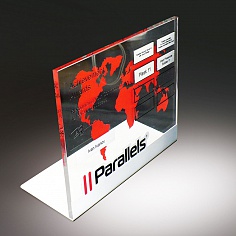 Настольная табличка «PARALLELS» - производство сувениров